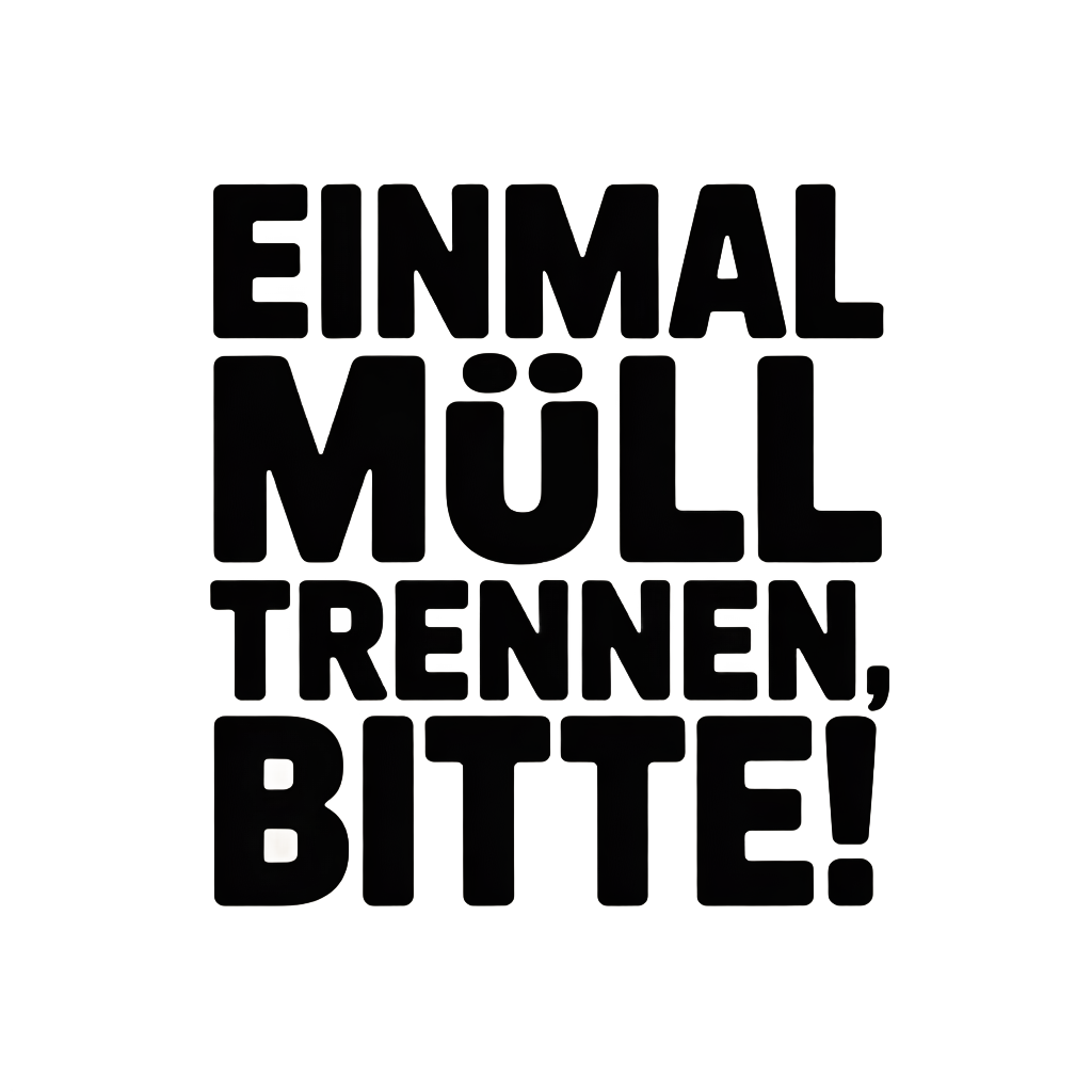 Einmal Müll trennen, bitte!