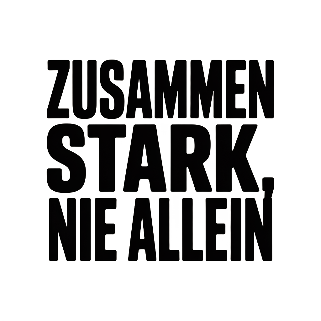 Zusammen stark, nie allein