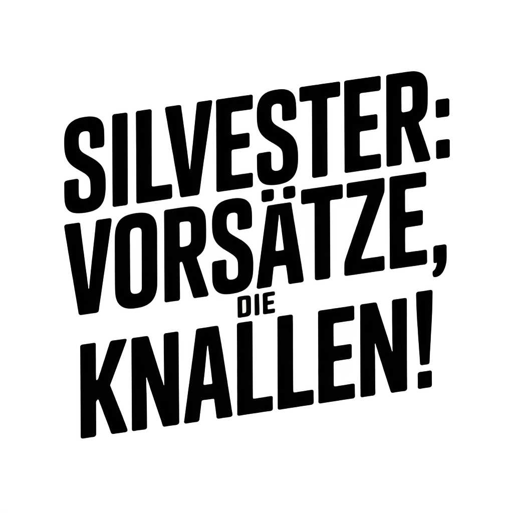 Silvester: Vorsätze, die knallen!