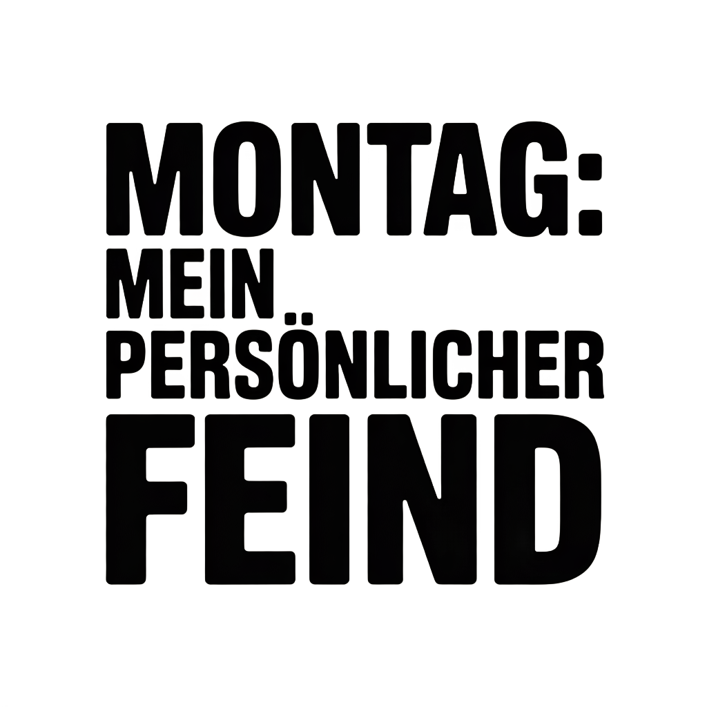 Montag: Mein persönlicher Feind