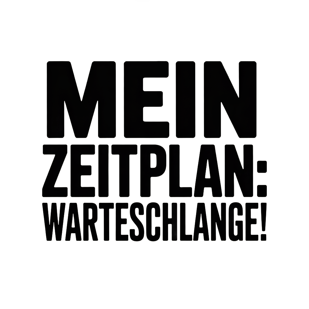 Mein Zeitplan: Warteschlange!