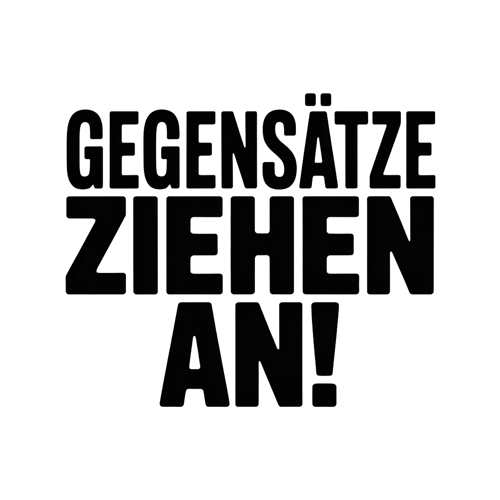 Gegensätze ziehen an!