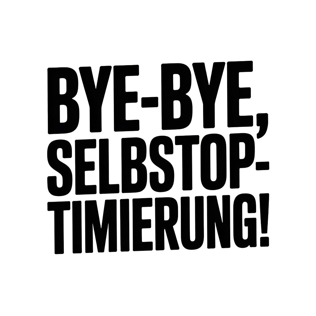Bye-bye, Selbstoptimierung!