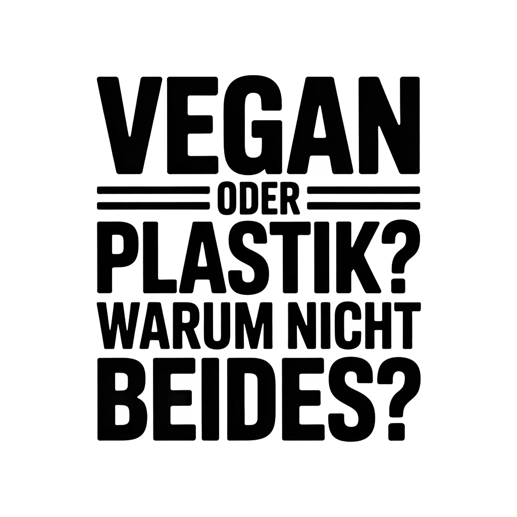 Vegan oder Plastik? Warum nicht beides?