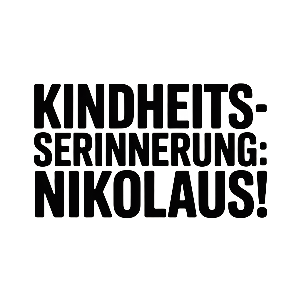 Kindheitserinnerung: Nikolaus!