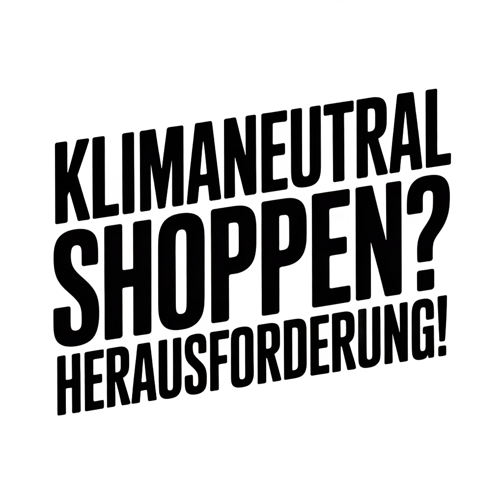 Klimaneutral shoppen? Herausforderung!