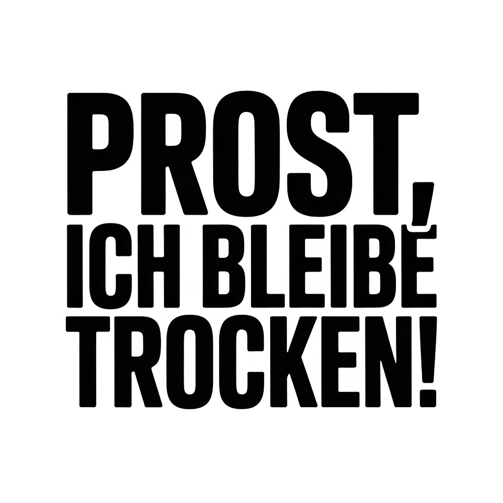 Prost, ich bleibe trocken!