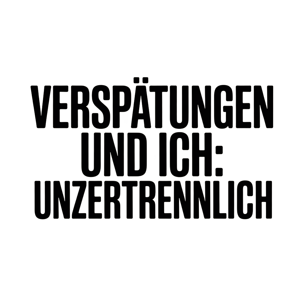 Verspätungen und ich: Unzertrennlich
