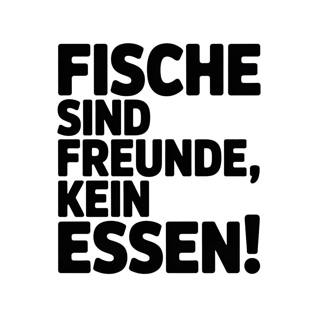 Fische sind Freunde, kein Essen!