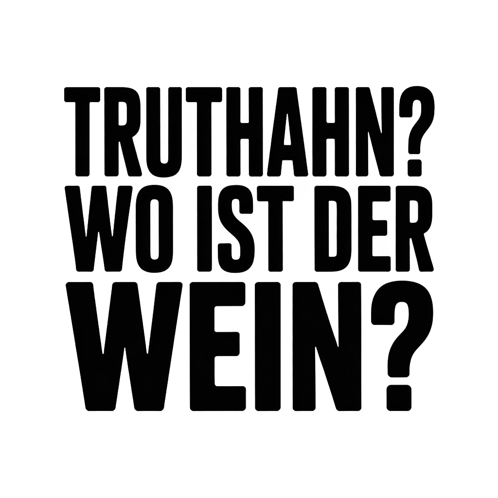 Truthahn? Wo ist der Wein?