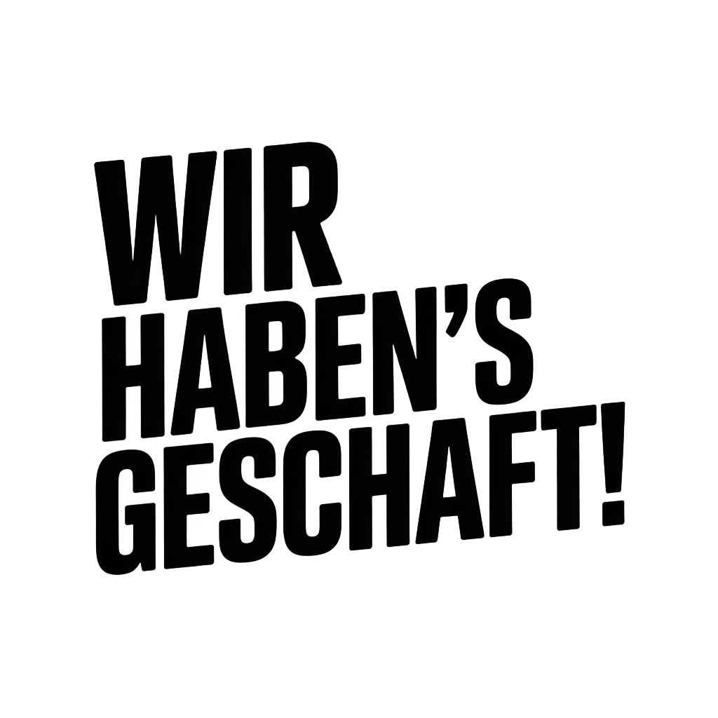 Wir haben's geschafft!