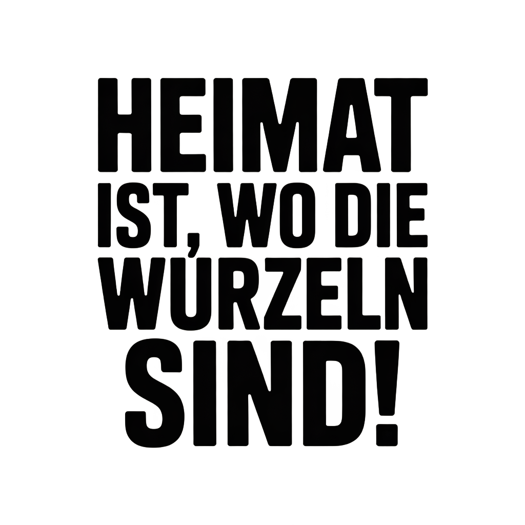 Heimat ist, wo die Wurzeln sind!