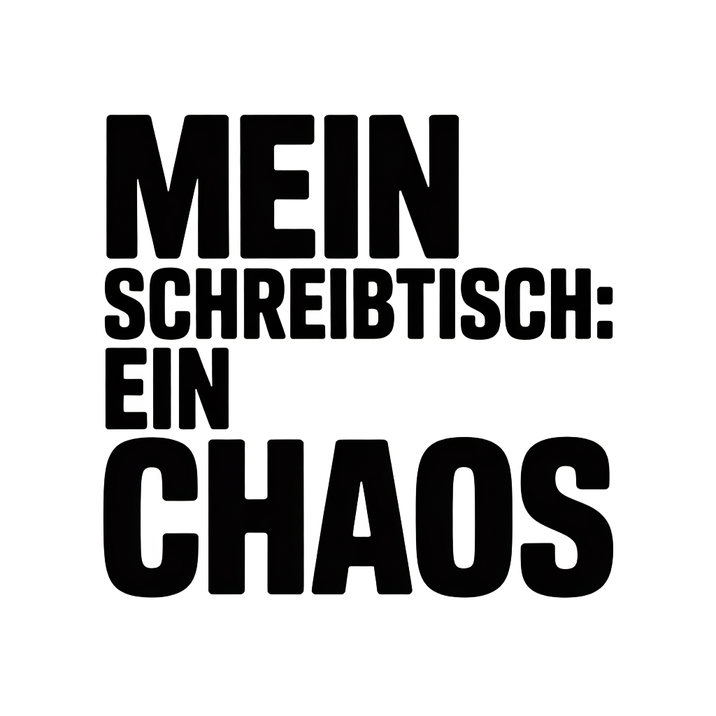 Mein Schreibtisch: Ein Chaos