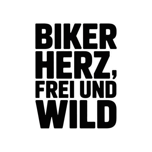 Biker Herz, frei und wild