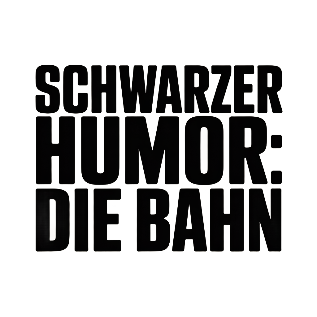 Schwarzer Humor: Die Bahn