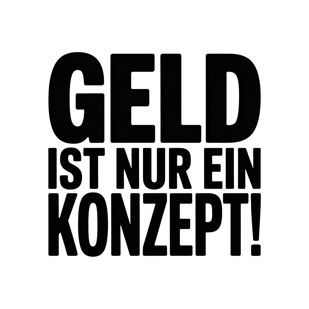 Geld ist nur ein Konzept!