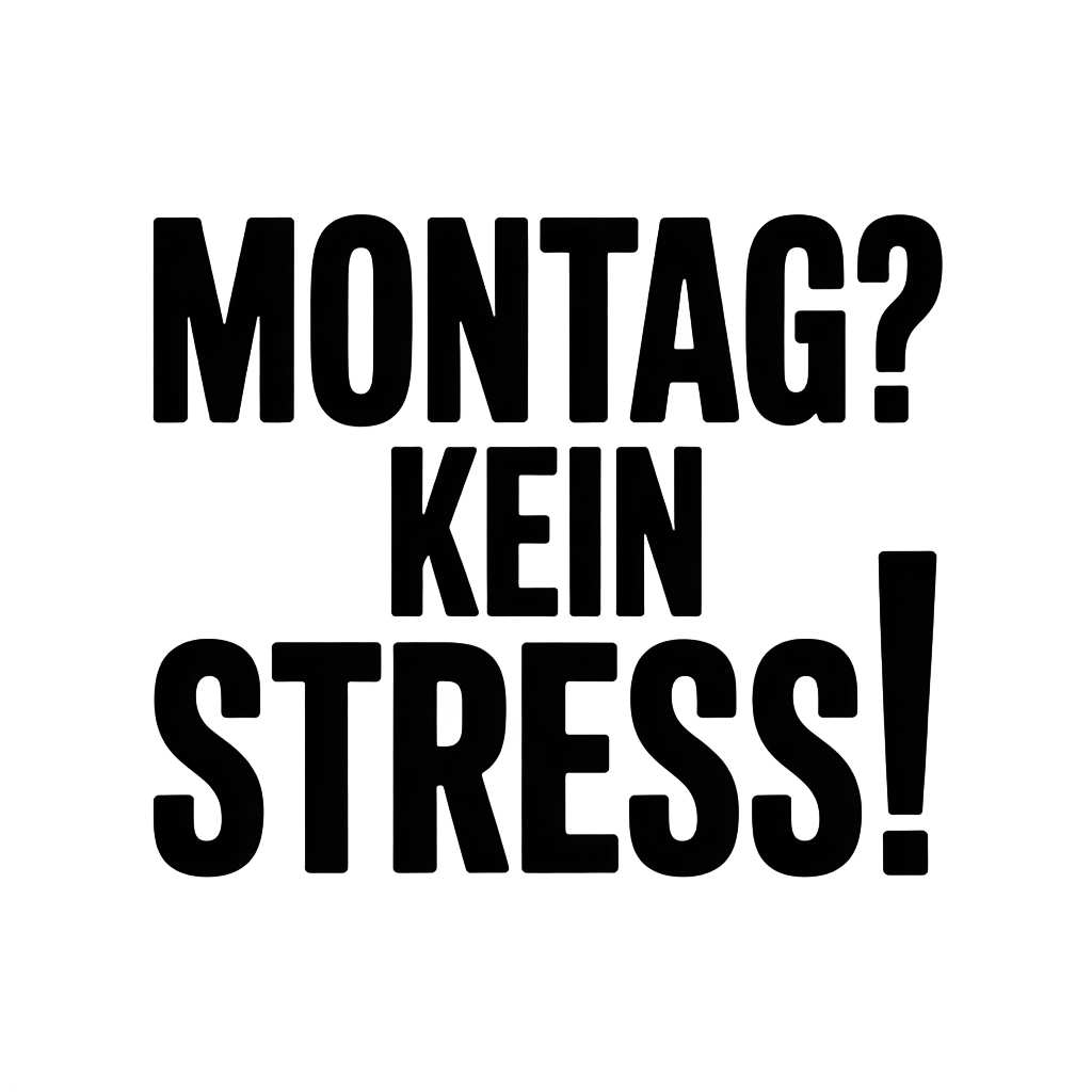 Montag? Kein Stress!
