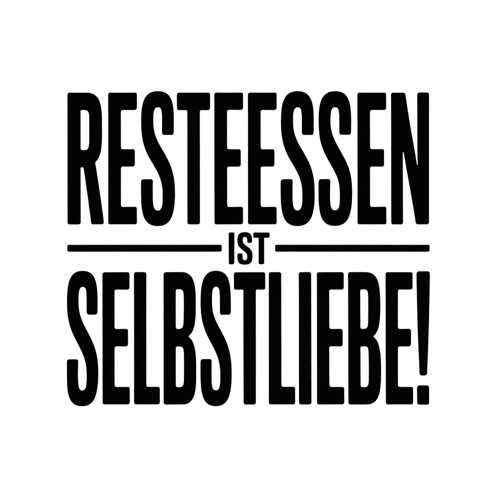 Resteessen ist Selbstliebe!