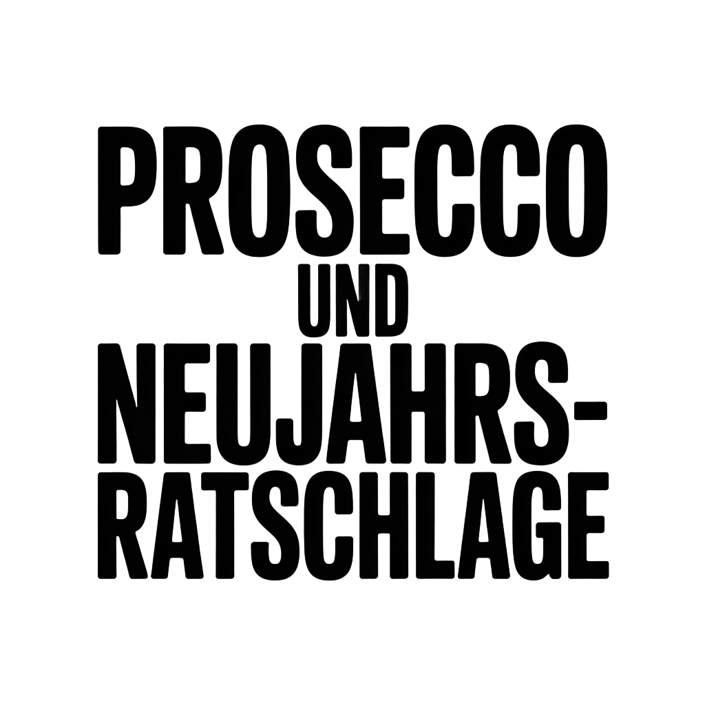 Prosecco und Neujahrs-Ratschläge