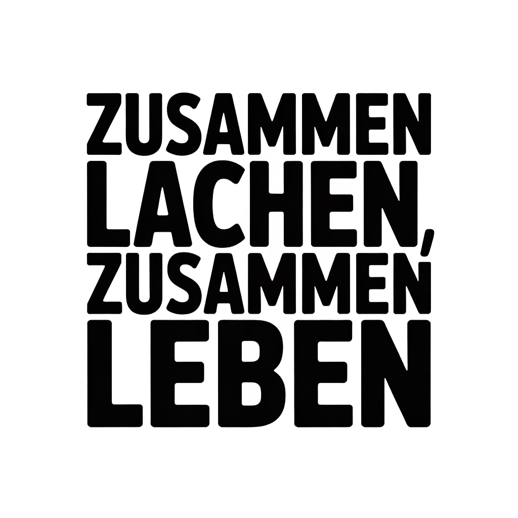Zusammen lachen, zusammen leben