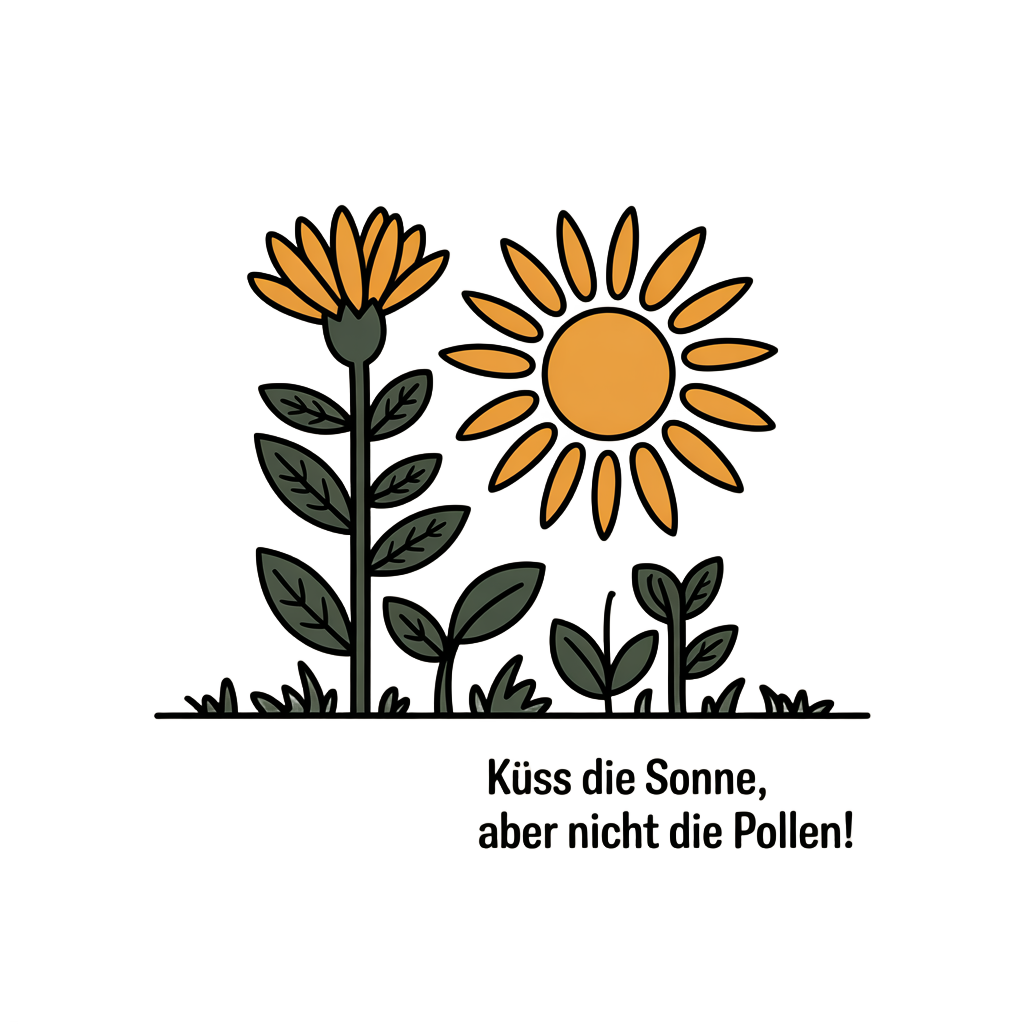 Küss die Sonne, aber nicht die Pollen!